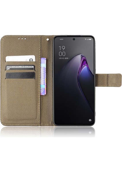 Oppo Oppo 8 Pro 5g Için Kılıf Kapak Manyetik Cüzdan Kickstand Kart Tutucu (Yurt Dışından)