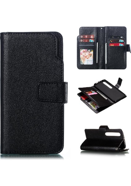 Xiaomi Mi 10/10 Pro Kickstand Pu Deri Cüzdan Manyetik 9 Kart (Yurt Dışından)