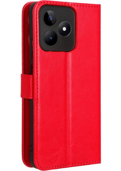 Realme C51 4g Kart Tutucu Manyetik Kapak Kapak Cüzdan Için Kılıf (Yurt Dışından)