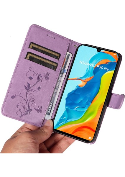 Huawei P30 Lite Cüzdan Telefon Kılıfı ve El ile Kart Yuvası Için Flip Case (Yurt Dışından) indirimleri