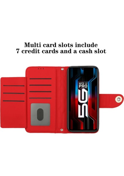 Xiaomi Redmi Için Not 12 Pro 5g Kart Tutucu Darbeye Şık Cüzdan (Yurt Dışından)