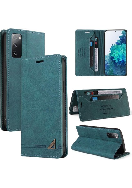 Huawei P40 Iki Kart Yuvaları Premium Deri Kickstand Premium (Yurt Dışından)