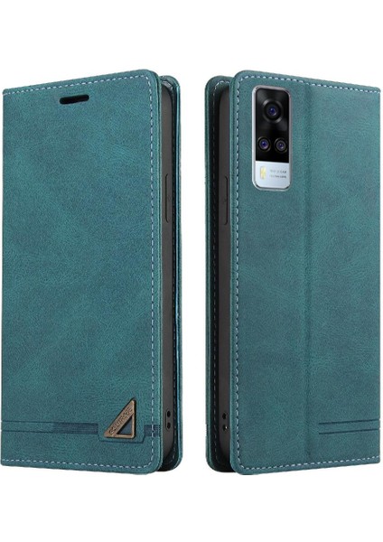 Vıvo Y51/Y31/VIVO 1A Kickstand Premium Deri Premium Deri Için Kılıf (Yurt Dışından)
