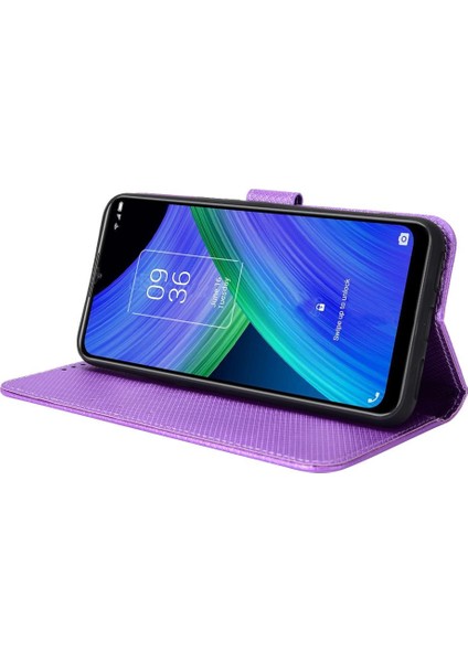 Tcl 20AX 5g Kart Tutucu Manyetik Cüzdan Kapak Kickstand Için Kılıf (Yurt Dışından)