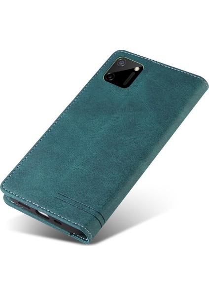 Realme C11 Kickstand Iki Kart Yuvaları Premium Deri Premium Için Kılıf (Yurt Dışından) indirimleri
