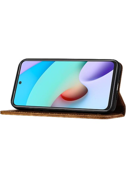 Xiaomi Redmi 10 Flip Folio Cüzdan Kılıf Kart Cep Tutucu Kedi (Yurt Dışından)