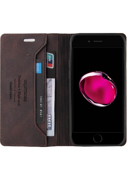Uyumlu Iphone7 Artı/iphone 8 Artı Cüzdan Durumda Iki Kart Yuvaları Kickstand (Yurt Dışından)