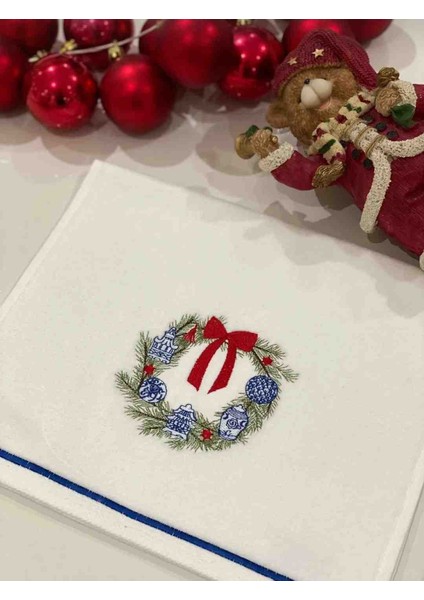 Wreath Işlemeli Havlu