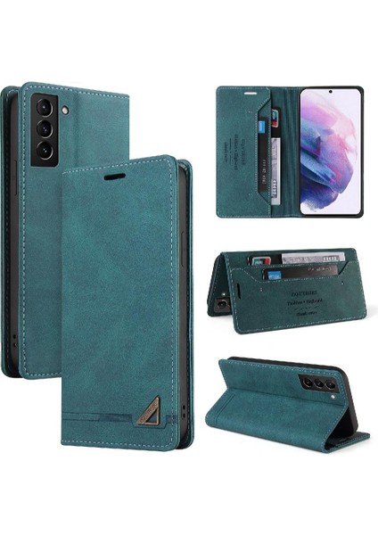 Samsung Galaxy S22 Artı Kickstand Iki Kart Yuvaları Premium Deri (Yurt Dışından)