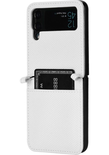 Samsung Galaxy Z Flıp 4 Kapak Manyetik Cüzdan Kart Tutucu (Yurt Dışından)