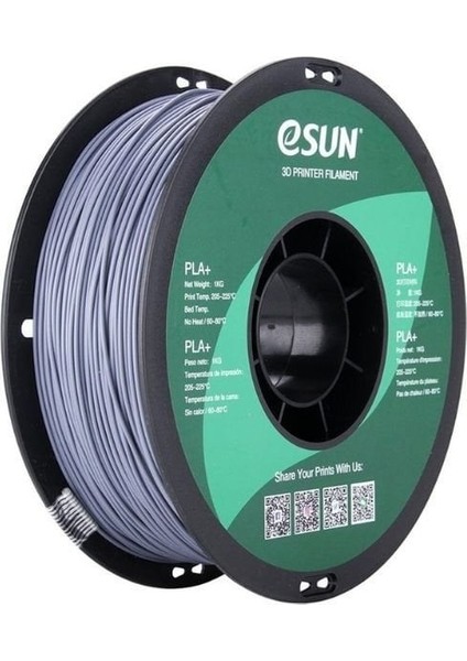 Gri 1.75MM Pla+ Filament 1kg