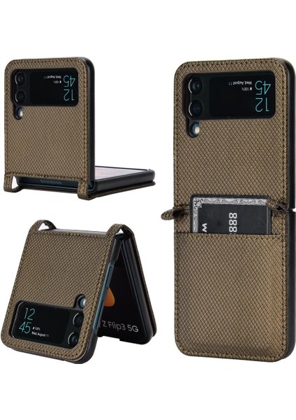 Samsung Galaxy Z Flıp 4 Kapak Manyetik Cüzdan Kart Tutucu (Yurt Dışından)