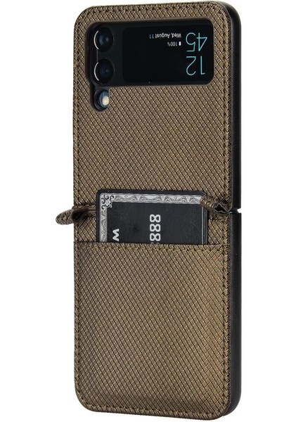Samsung Galaxy Z Flıp 4 Kapak Manyetik Cüzdan Kart Tutucu (Yurt Dışından)