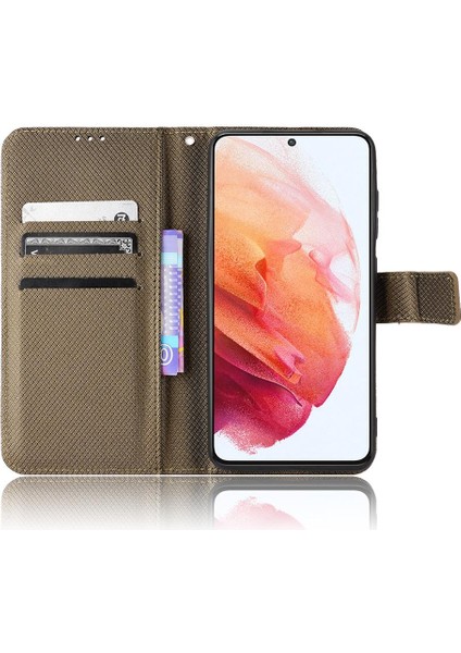 Samsung Galaxy S21 Fe Kart Tutucu Için Kickstand Manyetik Cüzdan Kapak (Yurt Dışından) fırsatları
