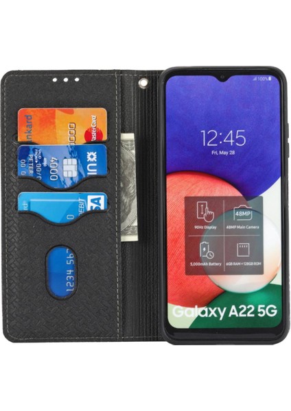 Samsung Galaxy A22 5g Flip Folio Kitap Pu Deri Kapak El Kartı (Yurt Dışından) fırsatları