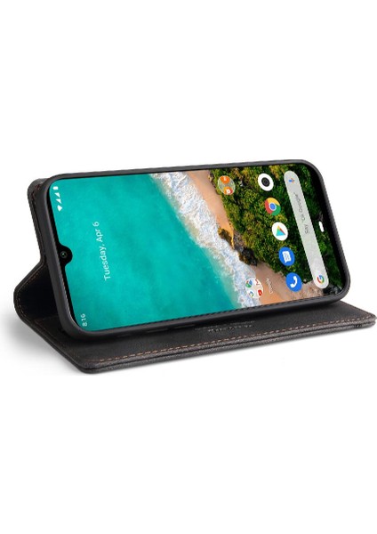 Xiaomi A3 Premium Deri Kickstand Iki Kart Yuvaları Prim (Yurt Dışından)