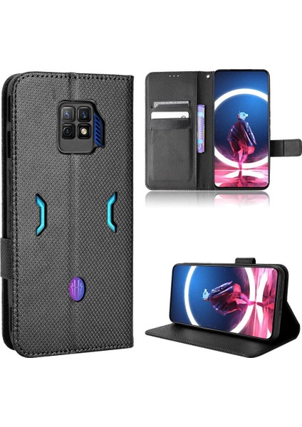 Nubia Kırmızı Sihirli 7 Pro Için Kılıf Kapak Kickstand Kart Tutucu Manyetik Cüzdan (Yurt Dışından)