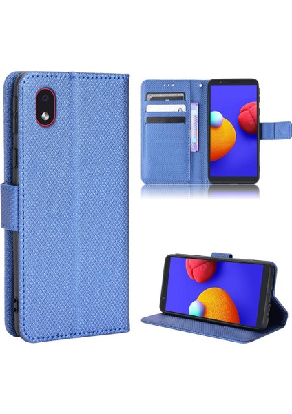 Samsung Galaxy A01 Çekirdek Kickstand Kapak Kart Tutucu Manyetik (Yurt Dışından)