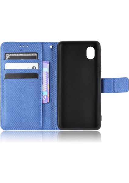 Samsung Galaxy A01 Çekirdek Kickstand Kapak Kart Tutucu Manyetik (Yurt Dışından)