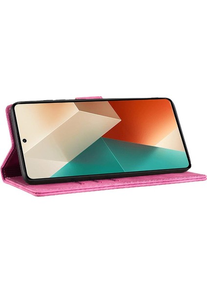 Xiaomi Redmi Not 13 Için Kılıf 5g Flip Folio Cüzdan Kılıf Kabartmalı Sevimli (Yurt Dışından)