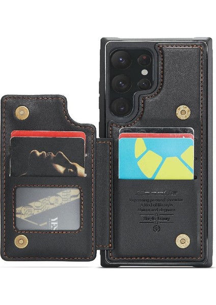 Samsung Galaxy S22 Ultra Kickstand Ince Darbeye Dayanıklı Caseme Cüzdan Kılıf (Yurt Dışından) fırsatları