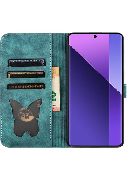 Xiaomi Redmi Için Not 13 Pro Artı Tutucu Kapak Kabartmalı Kelebek (Yurt Dışından) indirimleri