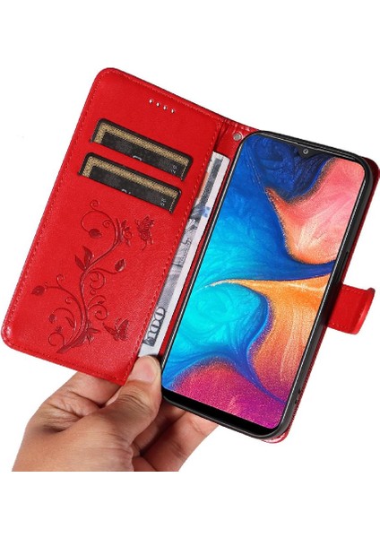 Samsung Galaxy A30/A20 Yüksek Kaliteli Deri Cüzdan Telefon Kılıfı ve (Yurt Dışından)