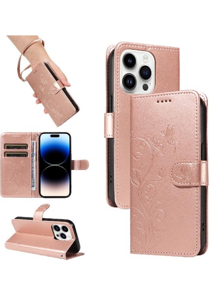 IPhone 14 Için Kılıf Pro Max ve Kart Yuvası ile El Kayışı Yüksek Kalite (Yurt Dışından)
