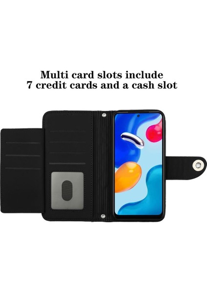 Xiaomi Redmi Not 11S Için Kılıf Cüzdan Kapak Darbeye Şık Koruyucu (Yurt Dışından)