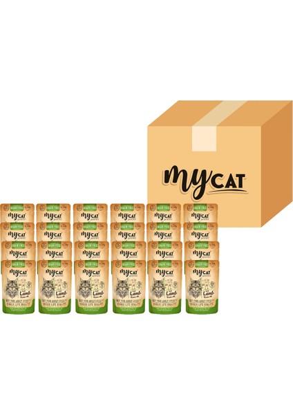 My Cat Mycat Kuzu Etli Pouch Yaş Mama 85 gr 24'lü