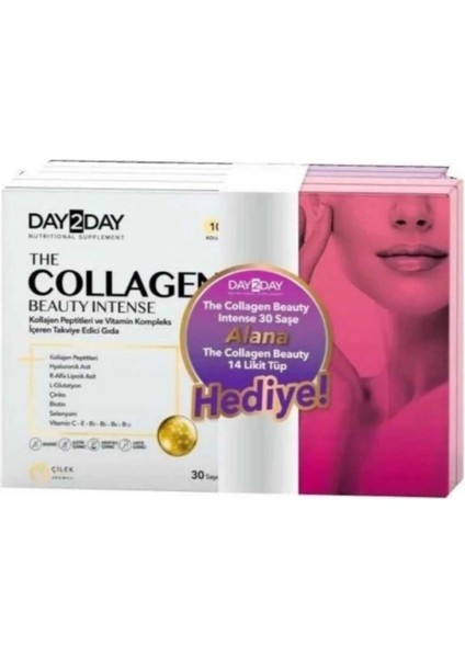 DAY2DAY The Collagen Beauty Intense 30 Şase +Beauty Likit Tüp 14'lü Hediye