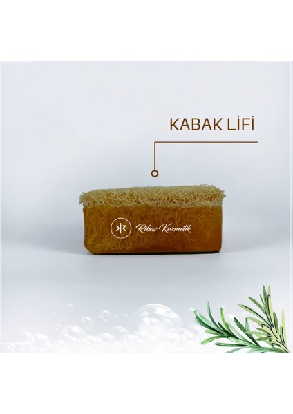 Doğal Kabak Lifli Biberiye Sabunu 100 gr - Cildini Yenile fırsatları