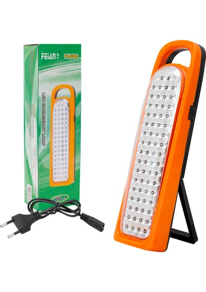 Powermaster 66 Ledli Şarjlı Işıldak Fener Beyaz LED Aydınlatma 6-8 Saat Çalışır