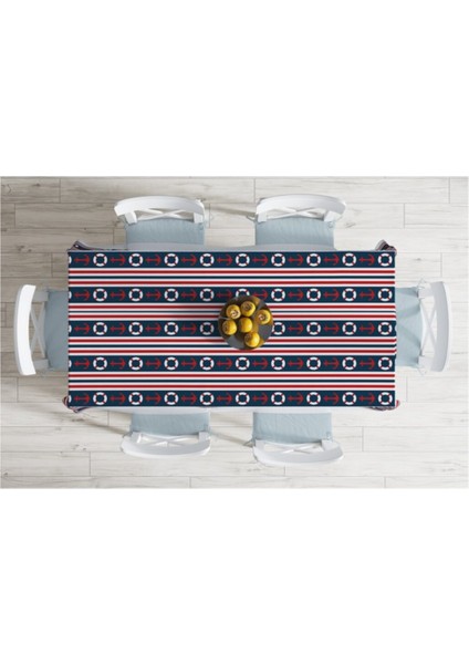 Deniz Konseptli, Çizgili, Çapa, Masa Örtüsü fiyatları