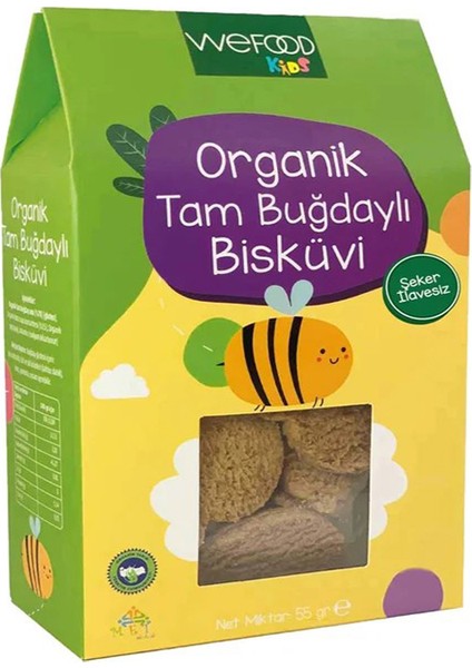 Kids - x 2  Adet  Tam Buğdaylı Bisküvi 55 gr