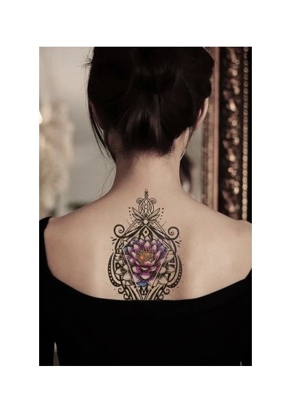 Çiçek Motifli Geçici Dövme Tattoo
