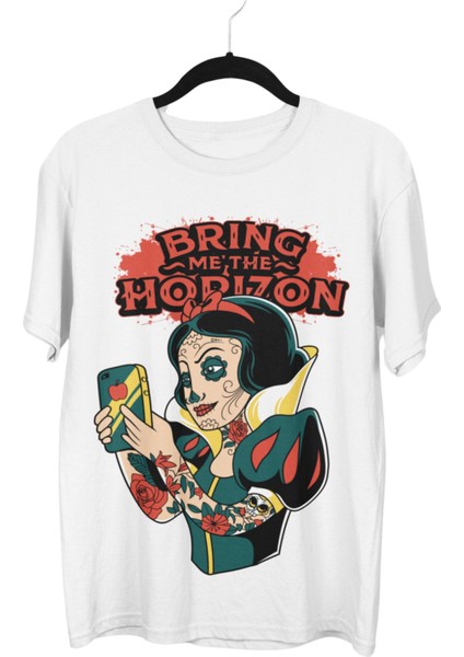 Rock Band Bring Me The Horizon Baskılı T-Shirt, Rock-Metal Müzik Baskılı Tişört