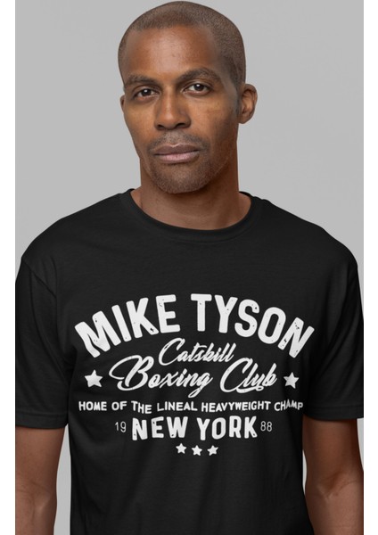 Mike Tyson Boxing Club Yazılı T-Shirt, Boks Baskı Temalı Tişört fiyatları