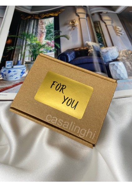Gold For You Sticker Senin Için Etiketi Yatay Sticker 6 x 4 cm 10 Adet