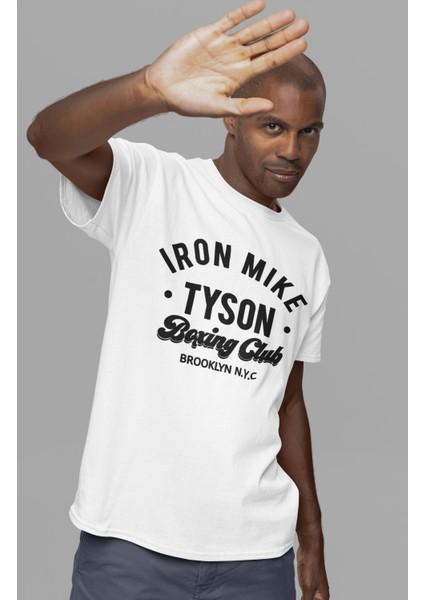 Iron Mike Tyson Yazılı T-Shirt, Boks Baskı Temalı Tişört