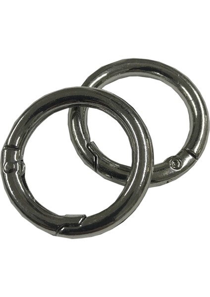 Yaylı Halka 2,5 cm (2 Adet) Gümüş Renk