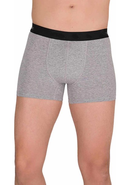 Modlive Pamuk Modal Likralı Esnek Erkek Boxer Gri 4476B