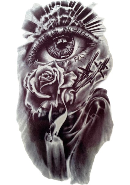 Göz Figürlü Geçici Dövme Tattoo