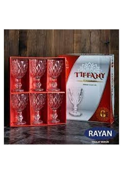 Rayan Tiffany 6'lı Lüx Ayaklı Bardak