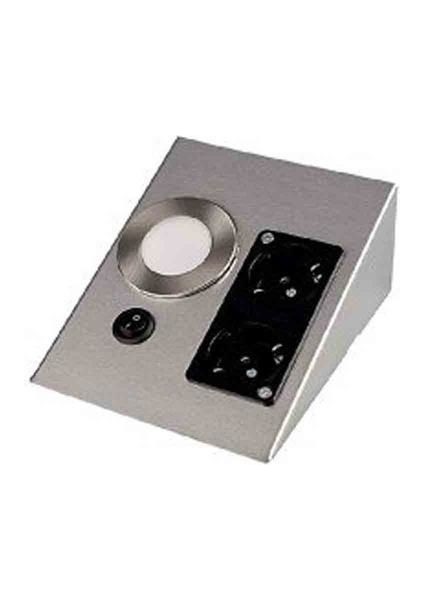 CT-5109 2 Watt Çift Prizli Saten Kasa Tezgah Aydınlatma Günışığı
