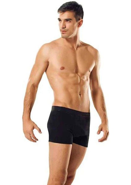 Modlive 3 Adet Tutku Likralı Erkek Siyah Boxer 0114