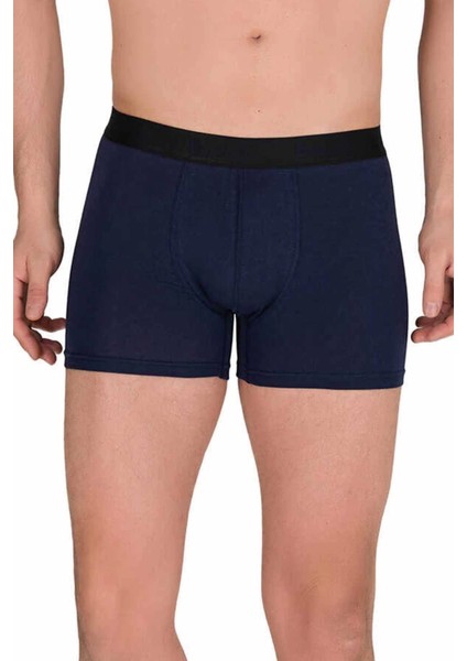 Modlive Pamuk Modal Likralı Esnek Erkek Boxer Lacivert 4476B