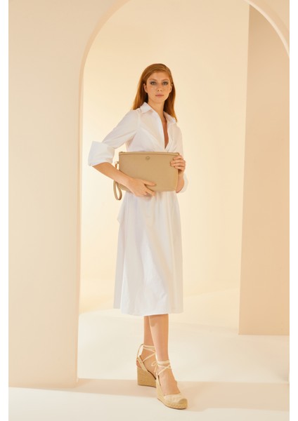 Kum Beji Çapraz Çanta 05PO24Y1871-P Kbj