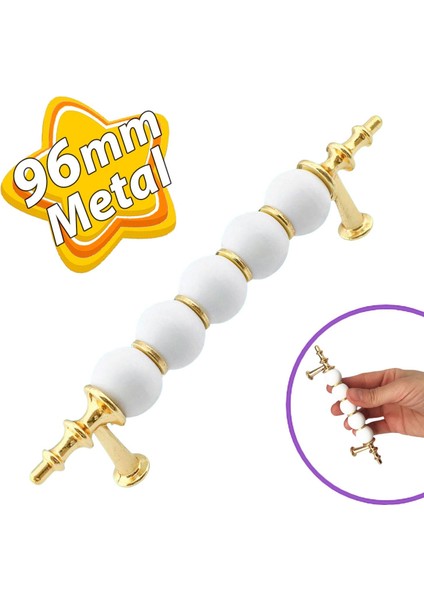 Inci Kulp 96 mm Altın Gold Mutfak Kulpu Çekmece Dolap Kapak Kulbu Metal Mobilya Dolabı Kulpları