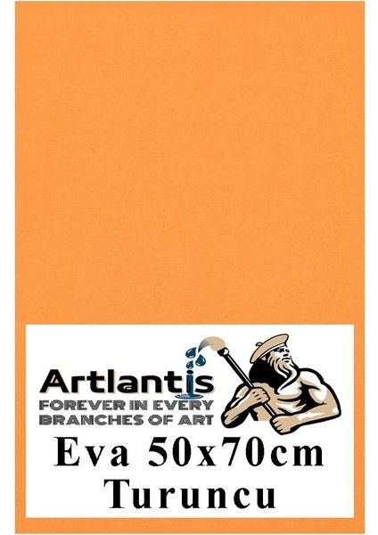 Turuncu Eva 50X70 cm 1 Adet Eva Süngeri Okul Kreş Anasınıfı Elişi Etkinlikleri